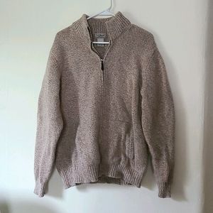 L.L. Bean Lambs Wool Sweater Jacket Size L